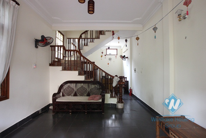 Small house in a quiet lane available for rent in Tay Ho district, Hanoi.